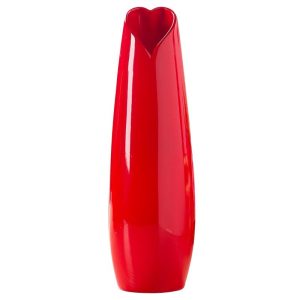 Tall Heart Opening Ceramic Vase